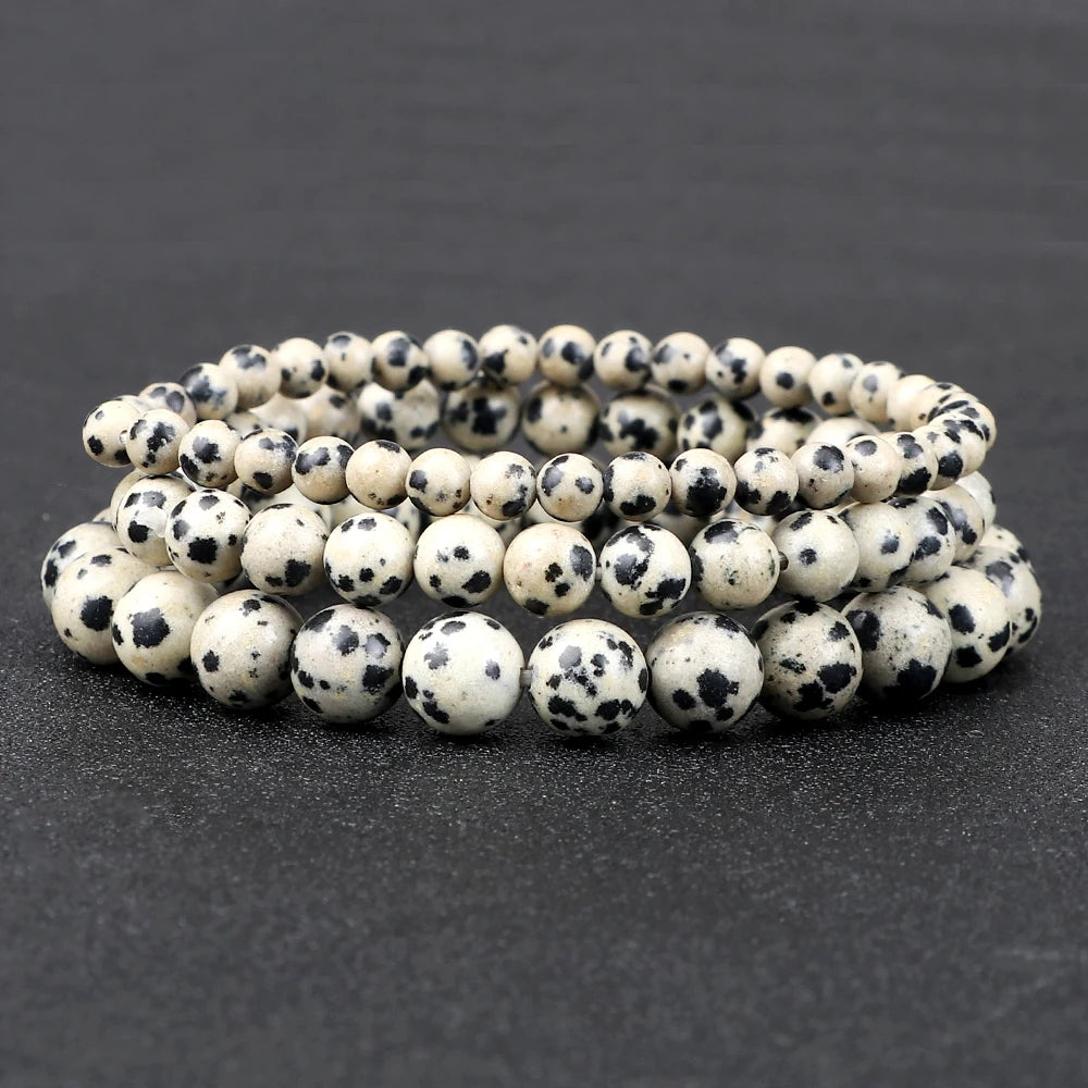 Dalmatian Stone Prayer Bracelet