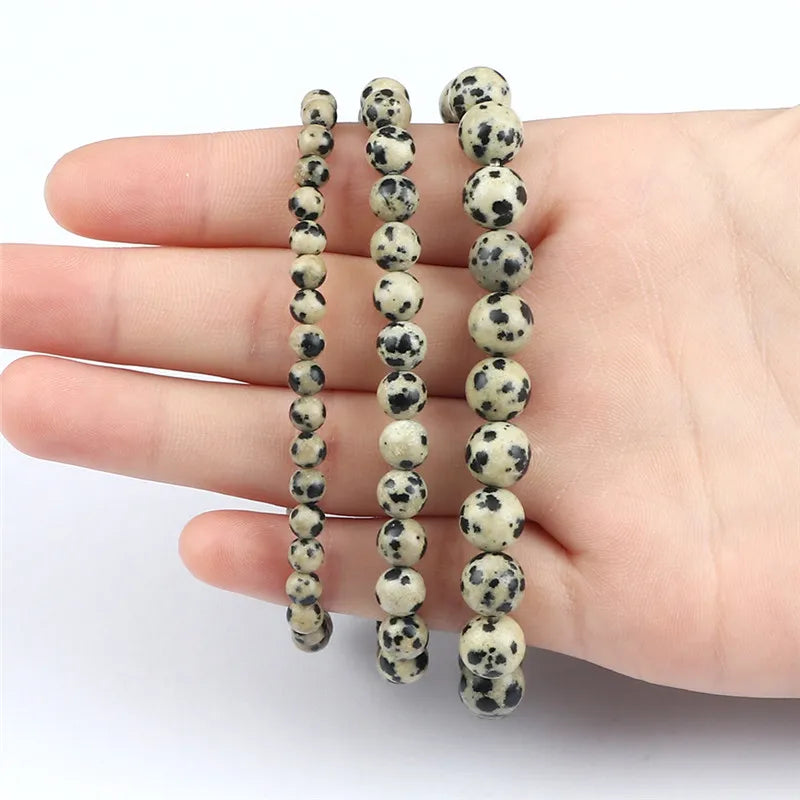 Dalmatian Stone Prayer Bracelet
