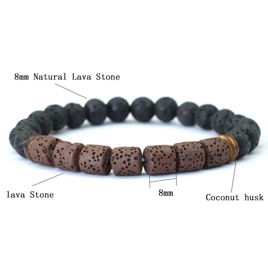 CalmStone Coconut Bead Energy Bracelet