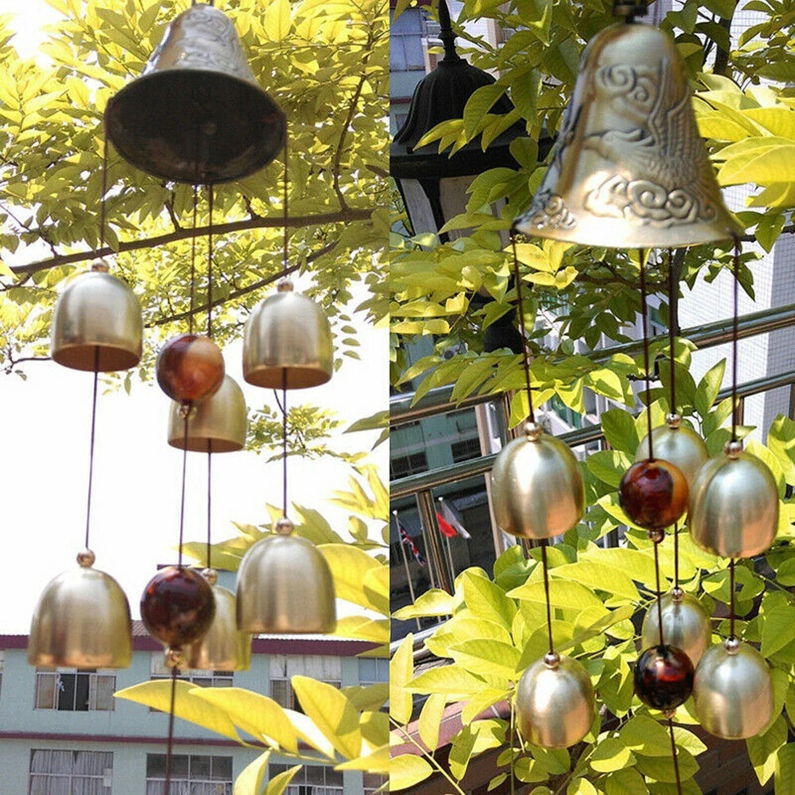 Copper Bell Garden Melody Chimes