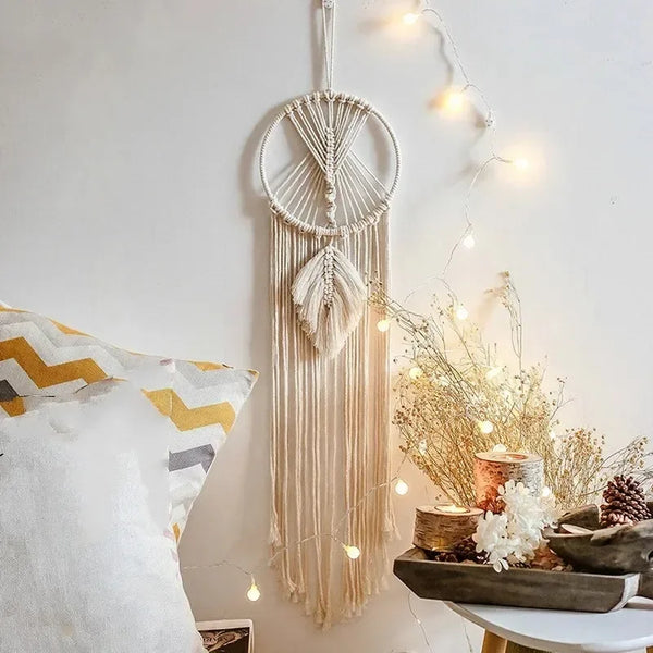 Boho Macrame Wall Dreamcatcher